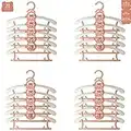 Baby Hangers for Closet, Non-Slip HGYZE 11"-14" Adjustable Infant Clothes Hanger for Nursery, 0-18yrs Plastic Kid Hanger Clothing Organizer, Children Pink Plastic Rack for Newborn Toddler Coat, 20pcs