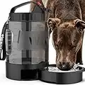 Dog Water Bowl Dispenser,Travel Dog Bowls for Camping Hiking Dog Park, 77OZ Dog Water Dispenser with Pull-Out Travel Water Bowls for Dogs,Dog Travel Water Bowl Dispenser Pet Dog Water Bottle,BPA Free