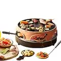 Emerio Pizzaofen, PIZZARETTE das Original, 3 in 1 Pizza-Raclette-Grill, patentiertes Design, für Mini-Pizza, echter Familien-Spaß für 6 Personen, PO-113255.4