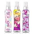 Body Mist by So…? Womens Candy Floss, Vanilla, Sweet Pea Body Spray Mixed Fragrance Bundle 100ml (Pack of 3)