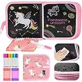 Jouets licorne pour filles de 3 ans: fournitures d'art, jouets pour 2 3 4 ans, kit d'artisanat pour fille, cadeau d'anniversaire 2 3 4 ans -Essentiels pour les voyages en avion/route pour les enfants