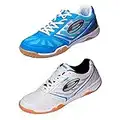 Donic Scarpe Waldner Flex III, Opzioni 42, Bianco/Blu