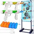 Moving Shooting Games for Kids with 2 Popper Guns 18 Foam Balls Outdoor Garden Stocking Fillers Kids for Boys Toys Age 5 6 7 8 9 10