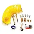 Primefit Pri-6044 IK1016S-20 Deluxe 1/4" Air Compressor Accessory Kit Including 1/4" Recoil Airhose