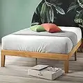 Zinus 14 Inch Wood Platform Bed / No Boxspring Needed / Wood Slat Support / Natural Finish, Full