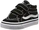 Vans Toddler Sk8-Mid Reissue V Black/True White Skate Shoe 5 Infants US