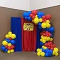 16Feet Balloons Arch Garland Kit for 100PCS Red Blue Yellow Balloon Kit for Carnival Theme Birthday Party Baby Shower Decorations