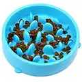 H&S Slow Feeder Dog Bowl - Slow Eating Dog Bowl - Interactive Feeder - Slow Down Feed Dog Cat Feeding Bowl - Pet Bloat Stop Dog Bowl