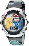 Pokemon Kids' POK3018 Digital Display Quartz Black Watch