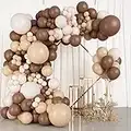 Arche de Ballons Marron, 99 pcs Rétro Ballons Marron Café, Guirlande de Ballons Nus pour Ballons Anniversaire, Mariage, Fiançailles, Décoration de Fête Prénatale, Anniversaire