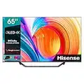 Hisense 65" QLED 4K 65A78GQ, Quantum Dot, Smart TV VIDAA 5.0, HDR Dolby Vision, IPS, Audio Dolby Atmos, Controlli vocali Alexa / Google Assistant, Tuner DVB-T2/S2 HEVC 10, lativù 4K