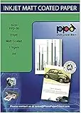 PPD A4 x 100 Hojas de Papel Fotográfico Mate de Calidad Profesional, 170 g/m2 y Secado Instantáneo, para Todas Impresoras de Inyección de Tinta Inkjet ¡Paquete de Ahorros!- PPD-56-100