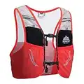 AONIJIE 2.5 L Unisex Ultra Running Chaleco de Piel Avanzada hidratación Pack para Trail Running Cycling Marathoner (Rojo-M/L)