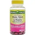 Spring Valley Hair Skin Nail Biotin, Oil, 120ct