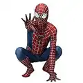 ZXDFG Costume Spiderman Homecoming Enfant DéGuisement Spiderman Amazing pour Garçon Fille Halloween Carnaval Taille Cosplay Collant Masque Deguisement Spiderman Complet Enfant No Way Home