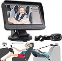 OBEST 1080p Baby Auto Spiegelkamera,Nachtsicht Baby Autositz Spiegel,Einstellbare Auto-babykamera 4,3-Zoll-Bildschirm, 150 ° Weitwinkel-breitbild Mit Kristallklarer Sicht