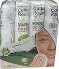 Delon Premium Facial Cleansing Cotton Rounds - 8 x 100 Count Stack