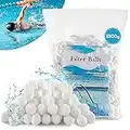 DazSpirit Balles Filtrantes 1300g Boules De Filtre De Piscine, Alternative Pour 46 Kg Sable Filtrant Sable De Quartz, Média Filtre à Fibres Pour Piscine, Convient à Divers Systèmes De Filtration