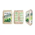 Logs Online 2x 15kg Bags Premium Natural Wood Pellets For Wood Pellet Stove, Boiler Or Pizza Oven. Also Ideal For Cat Litter Tray Use, Horse Bedding, Guinea Pig Or Hamster Bedding. En+a1 Certified