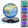 Floating Globe, Magnetic Levitating Globe with LED Light, 360° Rotating Geographic Globe World Map for Home Office Decor, Cool Tech Gift for Kids, Teacher, Husband, Colleague..