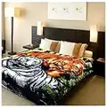 Tiger Blanket Mink Blanket Korean Blanket Heavy Blankets Queen Size Tiger Throw Blanket Korean Mink Blanket Tiger Statue Animal Blanket Bed Warm Blanket Full Queen Animal Blankets Mexican Blanket