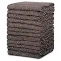 Textile Moving Packing Blankets 12 Pack- 54 x 74 Inches (21 lb/dz) Shipping Furniture Pads Moving Pads Packing Blankets Storage Blankets