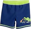 Playshoes Jungen UV-Schutz Short Krokodil 461165, 11 - Marine, 122-128