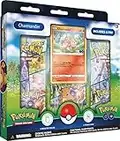 Pokémon TCG: Pokémon GO Pin Collection Charmander (1 Foil Promo Card, 1 Collector’s Pin & 3 Booster Packs), 15.5 x 3.5 x 20 cm