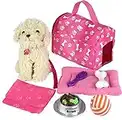 Click N' Play Toy Puppy Set for Kids, Toy Dog Bed - Little Girl Toys, Toys for 3+ Year Old Girls, Gifts for 3+ Year Old Girl, Gifts for 3 Year Old Girl, Toys for 3 Year Old Girls, Girl Toys Age 4-5