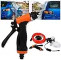 Bomba de agua de alta presión portátil, Bomba de agua portátil de alta presión para coche, lavadora eléctrica, kit de lavado eléctrico para coche, mascotas, ventanas, riego y camping 12 V