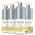 Olay Firming & Hydrating Body Lotion with Collagen, 17 fl oz Pump, (Pack of 4)