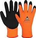 strongAnt Guantes de trabajo | Guantes térmicos de invierno NEOGRIP para montaje. Guante de algodón / poliéster, protección contra riesgos mecánicos - talla: 11