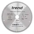 Trend CraftPro TCT Saw Blade, 250mm x 80 Teeth x 30mm Bore, Tungsten Carbide Tipped, CSB/25080