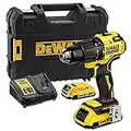 Dewalt DCD709D2T 18v XR Brushless Compact Combi Hammer Drill Tstak - 2 x 2.0ah