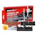 AWELCRAFT Economical Tire Repair Kit to Fix Punctures and Plug Flats, 10-Piece Value Pack, Ideal for Cars, Trucks, Motorcycles, ATV, with Storage case