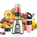 Blender Smoothie Maker with 3 Adjustable Speeds, 500W Smoothie Blender, Personal Blender with 2 BPA Free Portable Blending Bottle (570ml) for Milkshakes, Baby Food, Fruit, Vegetables, Ice, Kitchen