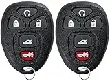 2 KeylessOption Replacement 5 Button Keyless Entry Remote Start Control Key Fob Compatible with 22733524