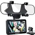 Baby Mirror for Car, ATOROBROS Baby Car Camera for Rear-Facing Seat with 4.3'' HD Display, Upgrade 360° Rearview Mirror Display Bracket, Easy and Safe to See Baby while Driving