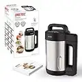 Imetec SM 1000 Soup Maker, Cuoce e Frulla, 3 Programmi Automatici, Vellutate, Zuppe e Frullati, 6 Porzioni, Lame Seghettate Acciaio Inox, con Ricettario, 900 W, 1.6 Litri