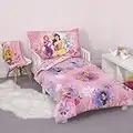 Disney Pretty Princess Toddler Bed, 4 Piece Set, Pink