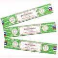 Satya Nag Champa Lot de 3 paquets de bâtonnets d'encens Patchouli