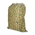 LFH HOME 1 confezione da 1 borsa per bucato (28 "91,4 cm, fiore verde)