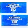 Selldorado 2X Premium XXL Kalt & Warm Kompresse aus reinem Naturstoff, große Kühlpads zur Warm / Kaltanwendung, Kühlkissen , 28 x 13 cm - mikrowellengeeignet (2 Stück)