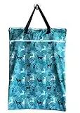 MUMBABY Large Hanging Wet/Dry Cloth Diaper Pail Bag for Reusable Diapers or Laundry About The Product (Blue Deer)