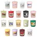 Yankee Candle Value Bundle with 18 Votive Scented Candles, Mixed Popular Fragrances