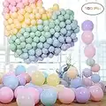 Funny House Globos Pastel,Macaron Latex Balloons Color Globos para Graduaciones, Fiestas, cumpleaños, día de San Valentín, Decoraciones (100 PCS)