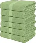 Utopia Towels 6 Pack Medium Bath Towel Set, 100% Ring Spun Cotton (24 x 48 Inches) Medium Lightweight and Highly Absorbent Quick Drying Towels, Premium Towels for Hotel, Spa and Bathroom (Sage Green)