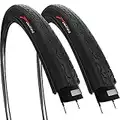 Fincci Par Cubiertas 26x1.25 Pulgados 32-559 Cubierta para MTB Montaña Ciclo Carretera Hibrida Gravel Bici Ciudad Bicicleta con 26 x 1.25 Neumáticos (Paquete de 2)