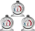 3-Pack Refrigerator Thermometer, Large Dial Freezer Thermometer,Classic Series Temperature Thermometer for Refrigerator Freezer Fridge Cooler