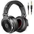 OneOdio Pro50 Hi-Res Over Ear Headphones Wired Closed-Back DJ Studio Headphones for Monitoring and Mixing, Soft Protein Leather Earcups, Noise Isolation, 90° Rotatable Housing, Portable